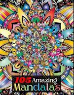 105 Amazing Mandalas Adult Coloring Book