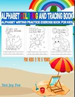 Alphabet Coloring and Tracing Book