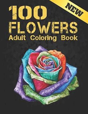 Flowers Adults Coloring Book