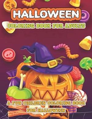 Halloween Coloring Book For Adult