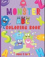 Monster ABC Coloring Book