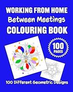 Working From Home Between Meetings Colouring Book