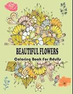 beautiful flowers coloring book for adults