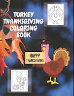 Turkey Thanksgiving Coloring Book