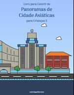 Livro para Colorir de Panoramas de Cidade Asiáticas para Crianças 3