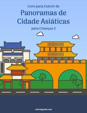 Livro para Colorir de Panoramas de Cidade Asiáticas para Crianças 2