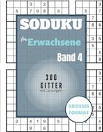 Sudoku für Erwachsene - 300 Gitter mit Lösungen