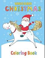 Unicorn Christmas Coloring Book