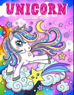 Unicorn Coloring Book: Big and Jumbo Unicorns 50 Activity Coloring Book for Girls, Kids, Toddlers Bonus Mazes Puzzle Ages 4-8 Perfect Gifts 