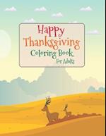 Happy Thanksgiving Coloring Book For Adults