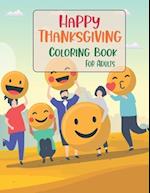 Happy Thanksgiving Coloring Book For Adults