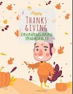 Happy Thanksgiving Coloring Book For Adults