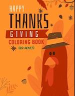 Happy Thanksgiving Coloring Book For Adults