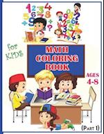 Math Coloring Book For Kids Ages 4-8 (Part 1)