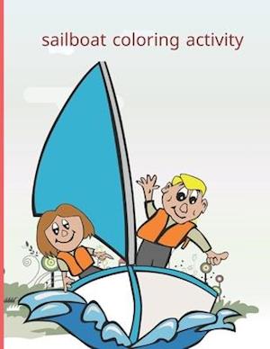 sailboat coloring activity