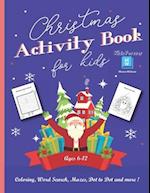 Christmas Activity Book for Kids Ages 6-12