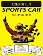 Sports Car Coloring Book