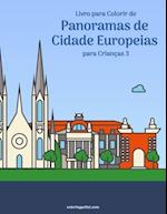 Livro para Colorir de Panoramas de Cidade Europeias para Crianças 3