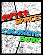 OUTER SPACE COLORING BOOK : +31 Funny Astronomy Facts | Educational Coloring Book for Kids Ages 4-12 | Filled with Planets, Astronauts, Space Ships, R