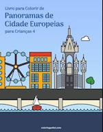 Livro para Colorir de Panoramas de Cidade Europeias para Crianças 4