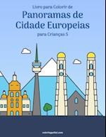 Livro para Colorir de Panoramas de Cidade Europeias para Crianças 5
