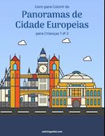Livro para Colorir de Panoramas de Cidade Europeias para Crianças 1 & 2