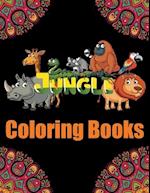 Jungle Coloring Books: Coloring Book for Adults Stress Relieving Animal Designs for Adults Relaxation 