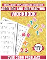 Addition and subtraction workbook grade 3-5