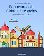 Livro para Colorir de Panoramas de Cidade Europeias para Crianças 1, 2 & 3