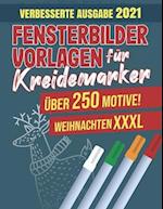 Fensterbilder Vorlagen für Kreidemarker - Über 250 Motive! Weihnachten XXXL