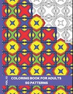 Geometric Patterns Coloring Book for Adults