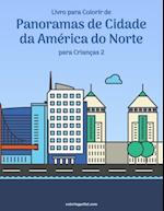Livro para Colorir de Panoramas de Cidade da América do Norte para Crianças 2