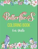 Butterflies Coloring Book For Girls