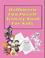 Halloween Fun Puzzle Activity Book For Kids