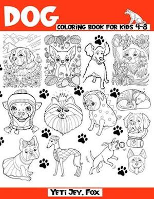 Dog coloring book for kids 4-8