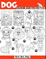 Dog coloring book for kids 4-8