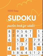 1000 Easy Sudoku puzzles book for adults