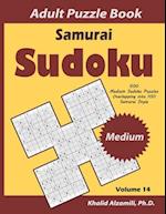 Samurai Sudoku Adult Puzzle Book: 500 Medium Sudoku Puzzles Overlapping into 100 Samurai Style 