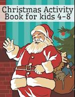 Christmas Activity Book for Kids 4-8