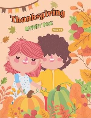 Thanksgiving Activity Book Ages 4-8