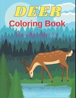 DEER Coloring Book For Boys Ages 4-8