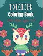 DEER Coloring Book For Kids Ages 4-8