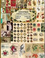 Christmas Ephemera Collection: 20 Sheets and Over 200 Vintage Ephemera Seasonal Pieces for DIY Christmas Cards, Bottle Caps, Scrapbook, Decorations an