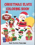 Christmas Elves Coloring Book
