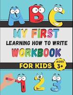 My First Learning How to Write Workbook