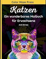 Katzen - Ein wunderbares Malbuch für Erwachsene