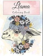 Llama Coloring Book