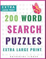 Extra Large Print Word Search Puzzles and Solutions