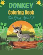 DONKEY Coloring Book For Girls Ages 6-8