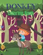 DONKEY Coloring Book For Girls Ages 8-12